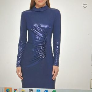 NWT Vince Camuto Mockneck Sheath Dress.  Size 2